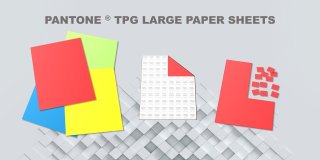 PANTONE ® TPG - 2801 colors on fully coated large paper swatch cards (21 cm x 28 cm)...